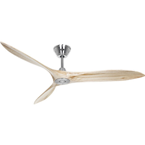 CasaFan ECO AIRSCREW 315243 Ventilateur de plafond 152cm chrome satiné / bois naturel