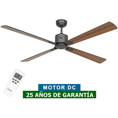 Ventilateur de plafond CasaFan 952303 ECO NEO III 152cm gris basalte / noir ou teck (1/5)