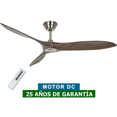 CasaFan 315220 ECO AIRSCREW 152 bois massif / chrome satiné ventilateur de plafond CasaFan 315220 ECO AIRSCREW 152 bois massif / chrome satiné (1/10)