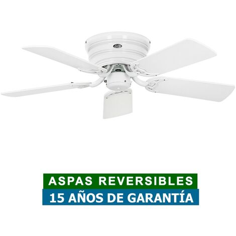 Ventilateur de plafond CasaFan 5103061 CLASSIC FLAT 103cm blanc ou gris