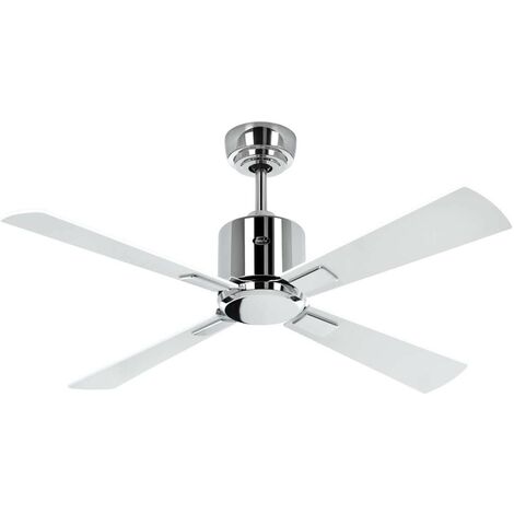 Ventilateur de plafond CasaFan ECO NEO III 103cm 948131 chrome brillant / blanc ou gris clair (1/5)