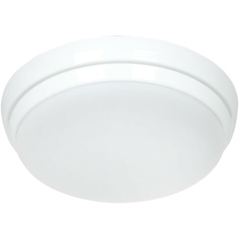 Casafan – Plafonnier LED 2762 – Éclairage blanc opale 18W – Diamètre 16 cm, hauteur 3,5 cm – Température de couleur 3000K – Installation rapide