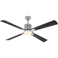 Ventilador de techo ECO NEO III 132, cromo cepillado - wengué/plata, WiFi con luz