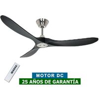Ventilateur de plafond CasaFan 315225 ECO GENUINO 152cm noir/chrome brossé
