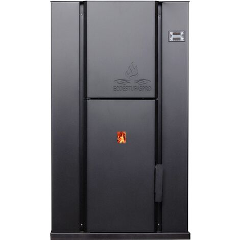 Hidroestufa de pellet Hydra 40 Negro, 40kW, hasta 320m2