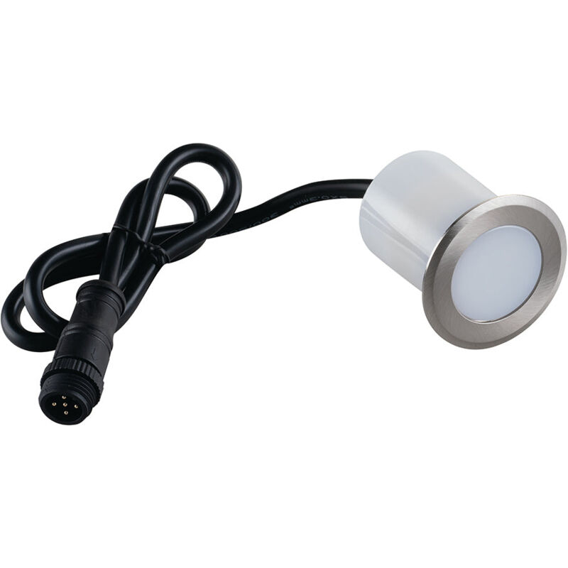 Segnapassi SPRINT acciaio in alluminio 1,5 W 29 Lumen4000K (luce naturale)  + RGB IP67 ermetico e resistente all'acqua fino ad un metro di profondità