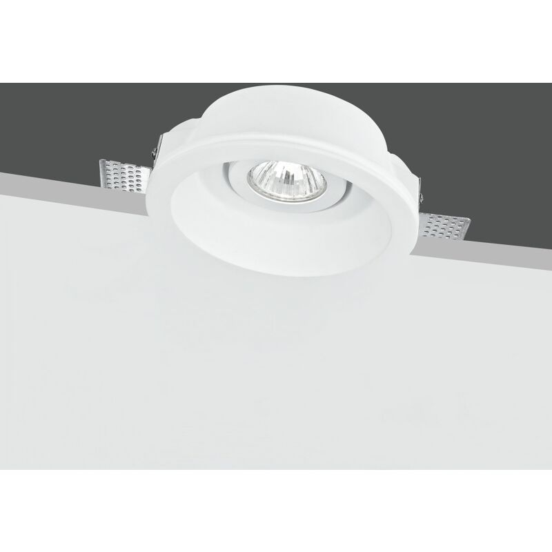 Faretto lampada LED 8W luce diffusa 150 gradi incasso tondo GU10 foro 6cm  220V COLORE BIANCO LUCE 4000K