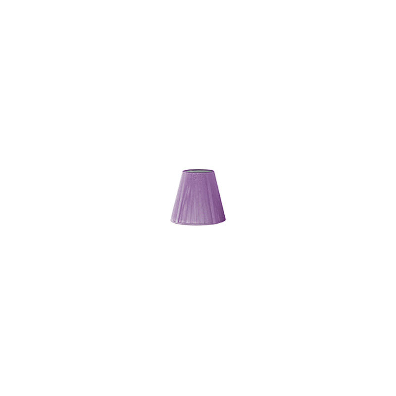 Set Da 6 Paralumi A Clip In Tessuto Grigio Per Lampadine E14: Piccoli Paralumi In Ferro E Stoffa Per Lampade Da Scrivania, Parete O Lampadario.
