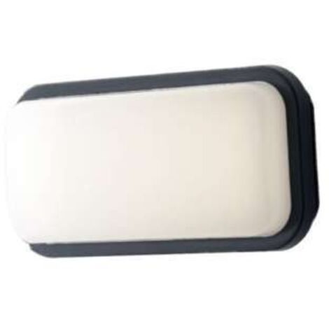 "Plafoniera da esterno LED SHELLY rettangolare antracite 20W 4000K (luce naturale)" (1/3)