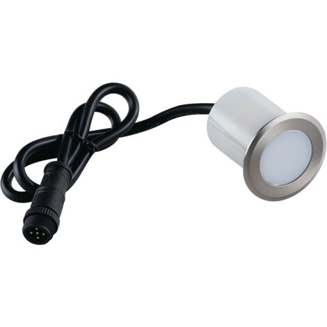 "Segnapassi SPRINT acciaio in alluminio 1.5 W 29 Lumen4000K (luce naturale) + RGB IP67 ermetico e resistente all'acqua fino ad un metro di profondità"