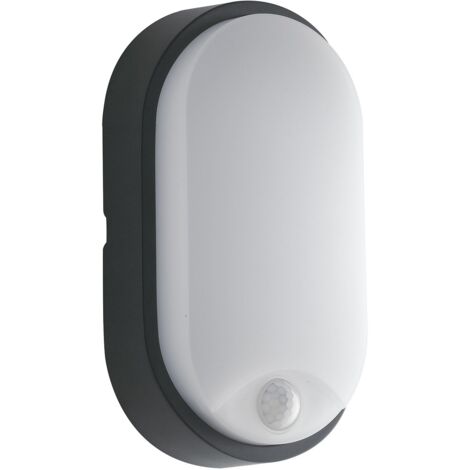 Plafoniera da esterno LED SENSITIVE antracite con sensore di movimento 4000K (1/2)