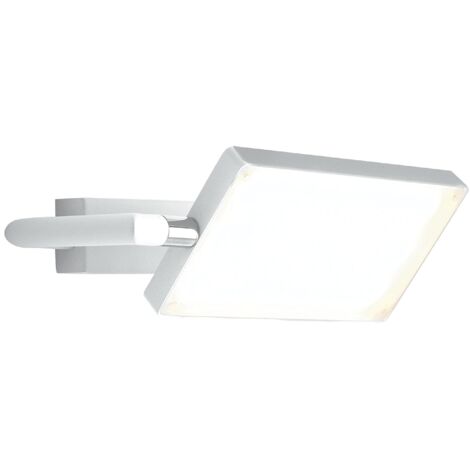 Applique LED BOOK in alluminio bianco con diffusore orientabile 18W 3200K