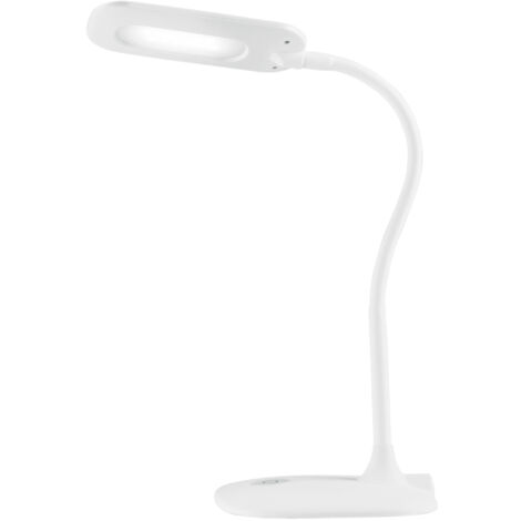 "Lampada da lettura LED DARWIN in metallo bianco con touch e dimmer" (1/3)