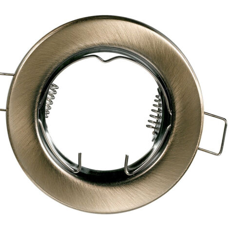 "Struttura incasso REFLEX rotonda in metallo brunito 8 cm.."