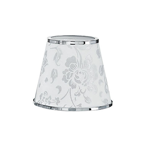 "Paralume BOEME bianco cromo in polvinilico lampadine E14"