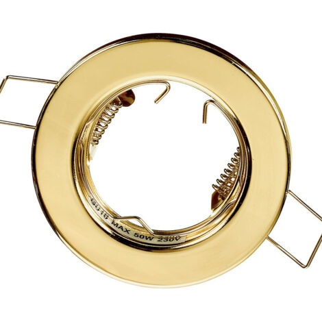 "Struttura incasso REFLEX rotonda in metallo oro 8 cm.."