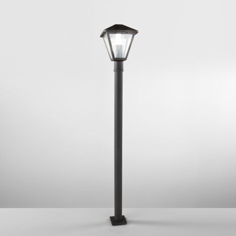 "Paletto per esterno PRISMA antracite con diffusore in vetro (1xE27) IP44"