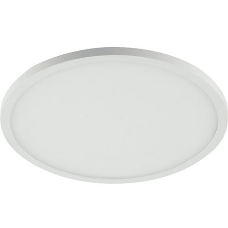 "Faretto ad incasso LED PLUS in alluminio bianco opaco e bordo effetto plafoniera 20W 4000K (luce naturale) 17x2.5 cm.. IP40"