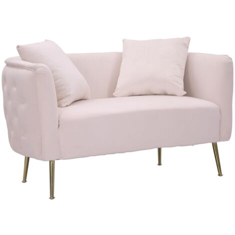 DIVANETTO BUCAREST ROSA CM 127X74X73 (1/5)