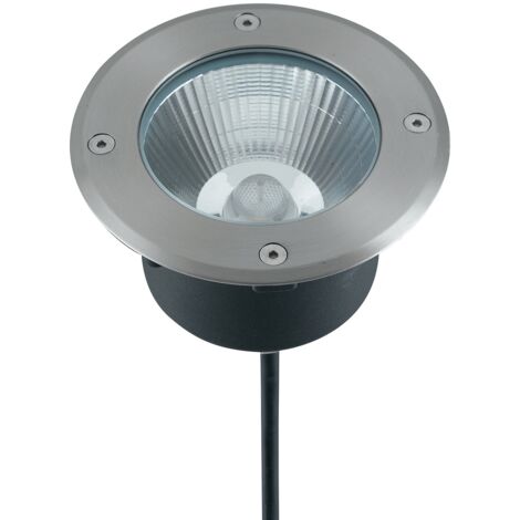 Incasso LED WALK 12W rotondo in acciaio inox luce naturale 14 cm.