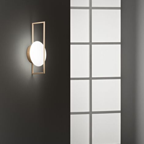"Applique LED FOBOS in metallo oro 12W con funzione CCT"