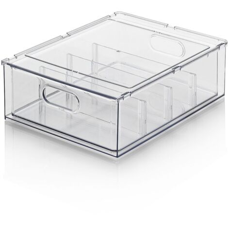 Contenitori Impilabili Per Frigorifero KZQ Con Cassetto Estraibile Per Congelatore Mobiletto Cucina E Dispensa Dimensioni 335 X 125 X 11 Cm 88624827
