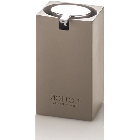 "Dispenser per sapone DANDY in resina e metallo tortora"