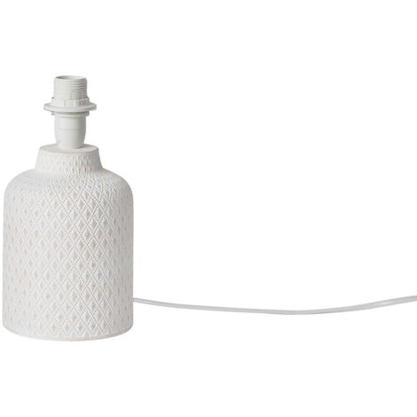 Base lampada da tavolo RAVELLO in ceramica bianca 20 cm. (1/2)