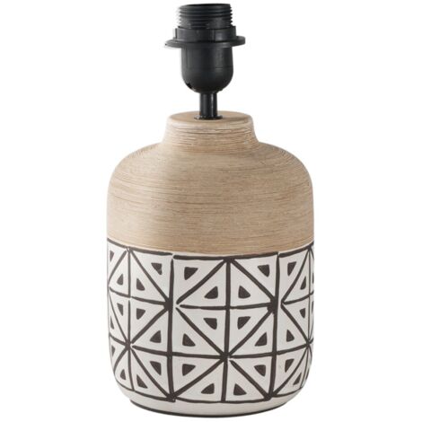 Base lampada da tavolo VIETRI in ceramica beige decorata 25 cm. (1/3)