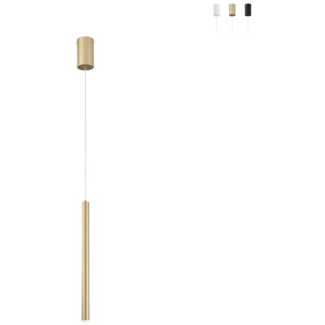 "Sospensione LED PYPE in metallo oro spazzolato 5W con funzione CCT" (1/4)