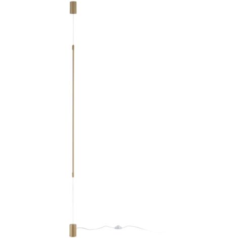 "Piantana a sospensione LED GRAVITY in metallo oro 15W con funzione CCT 120 cm."