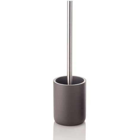 Portascopino da appoggio per wc bianco o grigio satin | Mar plast