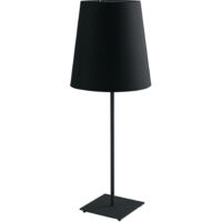 "Lampada da tavolo ELVIS in metallo nero con paralume in tessuto 64 cm."