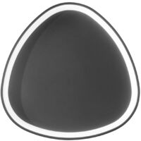 "Plafoniera LED KLAPTON in alluminio nero con funzione CCT 65 cm."