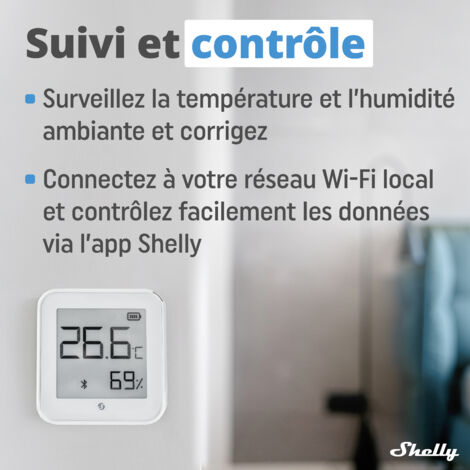 Shelly Plus H T Capteur De Temp Rature Et D Humidit Connect