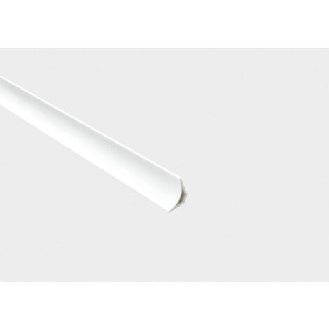 Profilé de finition en PVC blanc 20x2500mm – Forme cove – Pour cuisines industrielles et vestiaires – Nettoyage facile – Emac - Blanco-01