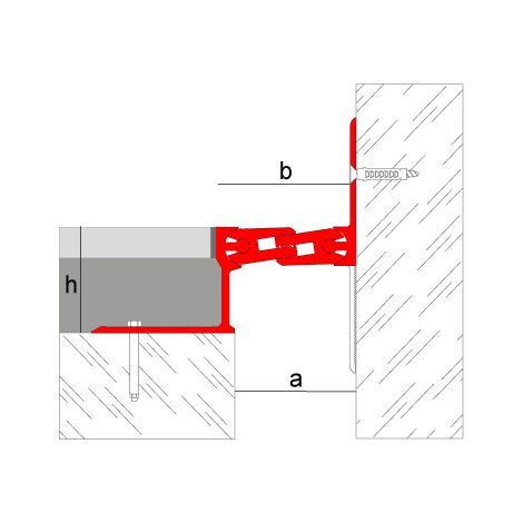 Novojunta Pro metallise 50 h80 Périmètre aluminium naturel-11