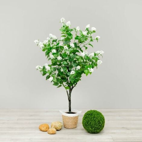 Planta artificial Hortensia paniculata blanca 160cm Naturing Monde - Para  interior - En maceta de 19 cm - Garantía