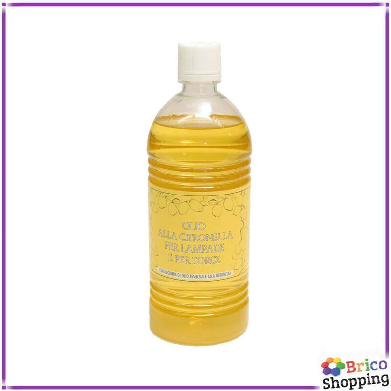 12x 1lt olio di paraffina alla citronella per torce fiaccole antizanzare  esterno