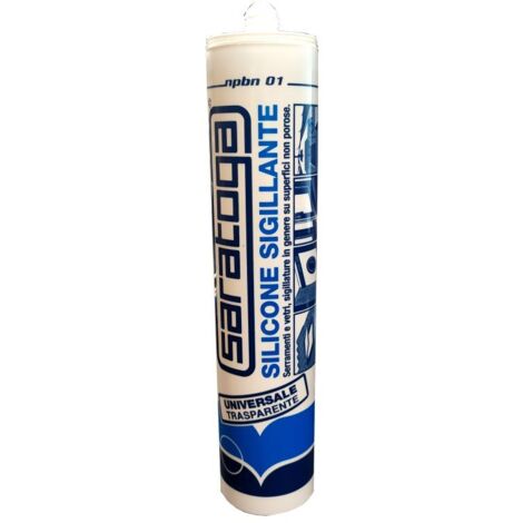 Silicone Sigillante Trasparente NPBN 01 280ml Saratoga