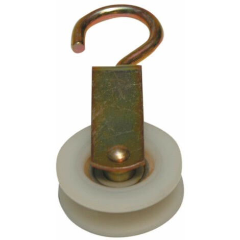 carrucola con cuscinetto ruota nylon 50 mm stendibiancheria filo panni