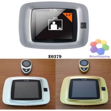 Spioncino Digitale Vitel 3.2" E0379 Elettronico Registra Foto Campanello Oro