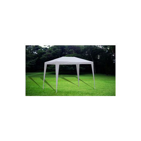 Gazebo Tubolare  Mt 2x3 Bianco Acciaio Telo Pe Fiera Mercatino Impermeabile Mare (1/5)