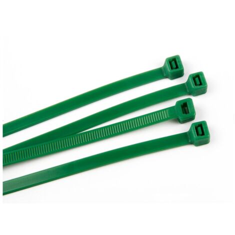 Fascette per Elettricista di Cablaggio in nylon Verde 100 PZ mm 140x3,5 Fascetta (1/2)