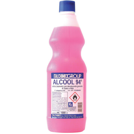 Alcool Alcol Lt 1 Denaturato 94° Gradi Restauro Pulitura Gommalacca Italchimici