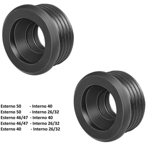 Guarnizione Morsetto per Curva Tecnica Cassetta Scarico WC Tubo Carico Acqua 2PZ - Taglia: E50-I40