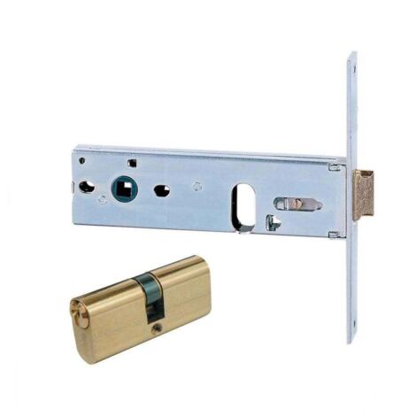 Iseo Serratura Per Porte Infissi in Alluminio Profilato Art 704 Entr 80 Frontale (1/2)