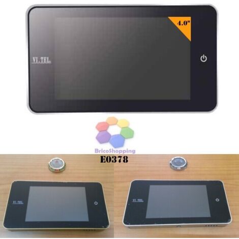 Spioncino Digitale Vitel 4.0" E0378 Vi.Tel. Elettronico Porte Oro Cromo Bicolore - Colore: Bianco (1/5)