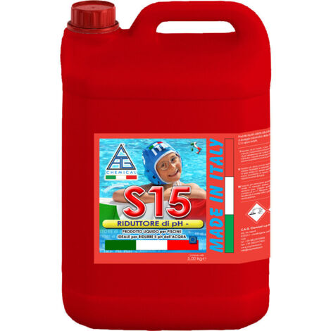 Correttore di PH (Ph-) Ph Liquido Ph Meno Minus Per Piscine Lt. 5 S15 (1/2)