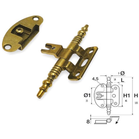 Cerniera per armadio antichi cerniere mobili anticata in stile oro a621/105 1 pz